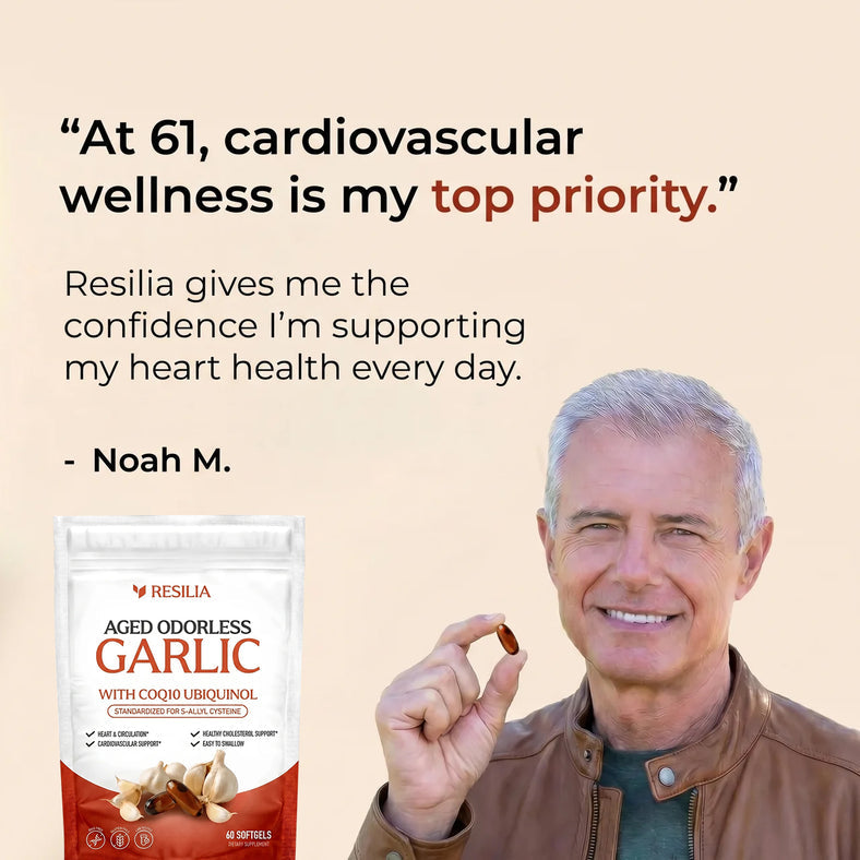 Resilia@ Aged Odorless Garlic