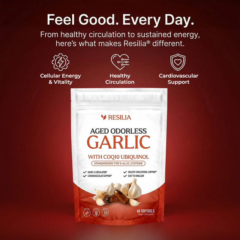 Resilia@ Aged Odorless Garlic