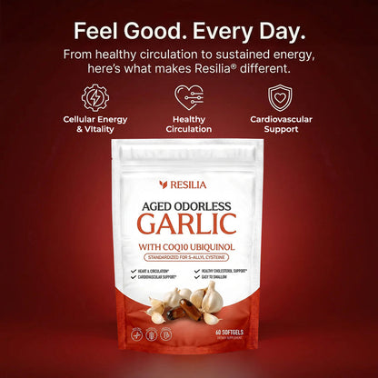 Resilia@ Aged Odorless Garlic